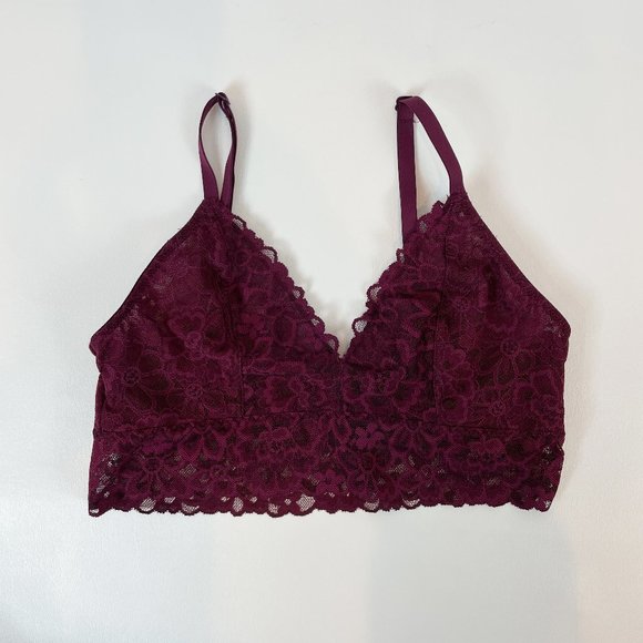 NWOT Victoria's Secret Bralette S Red Lace - Picture 1 of 8